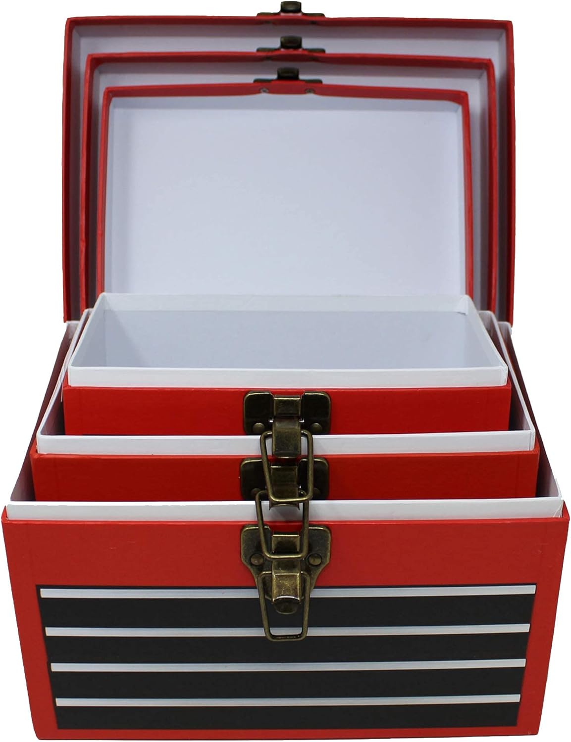 Tool Chest Paperboard Boxes (Set of 3), Tool Party Gifts, Tool Party Favors, Tool Room Decorations, Birthday Parties, Storage or Display : Toys & Games