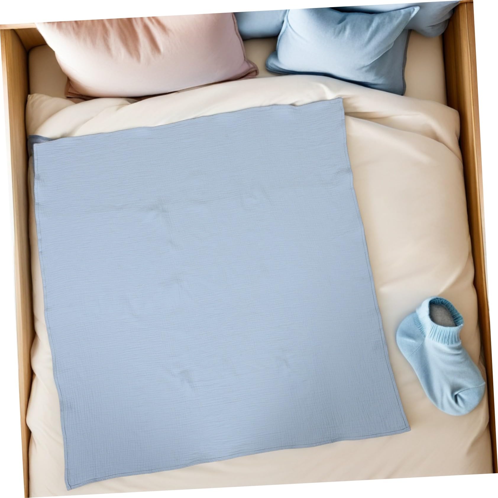 Musselin Pucktuch 3 Stück Atmungsaktive Babydecke für Neugeborene zum Schlafen und Baden