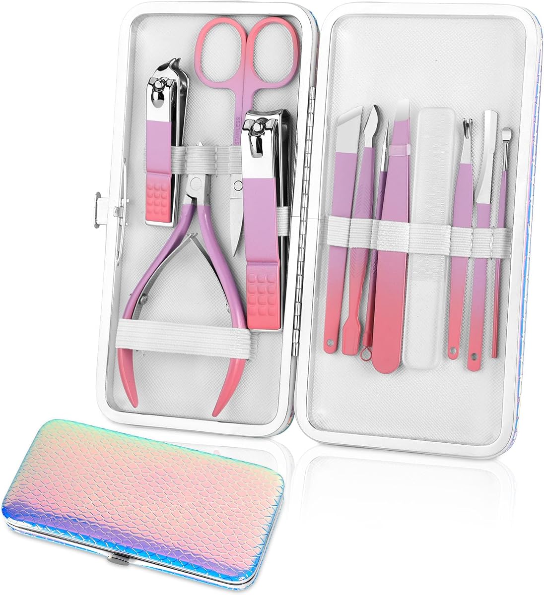 Professional Manicure Pedicure Set Nail Clippers Kit Gifts for Women | Ultra Sharp Stainless Steel Nail Manicure Pedicure Tools,Cuticle Kit,Grooming Kits,Travel Nail Care Manicure Pedicure Kit