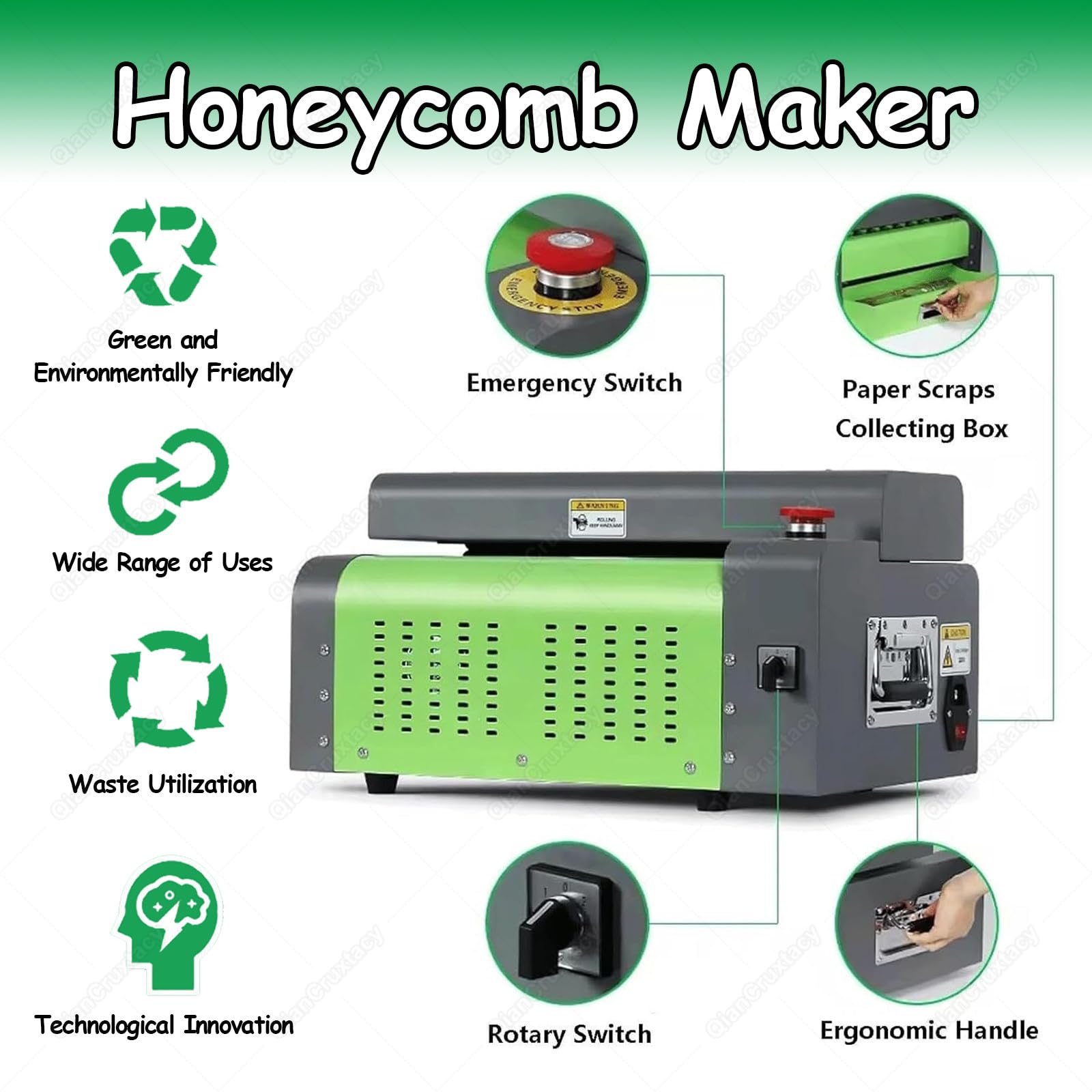 Profesjonalny system konwersji kartonu na opakowanie, 3 metry / minutę, przekształca kartony odpadów w materiał amortyzujący, do ceramiki, szkła, produktów elektronicznych i rękodzieła