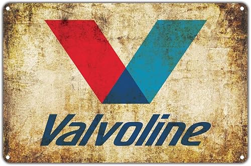 Valvoline Aceite de motor limpiadores Productos Gas Station Retro Metal Wall Decor Art Shop Man Cave Bar cochera Aluminio Sign