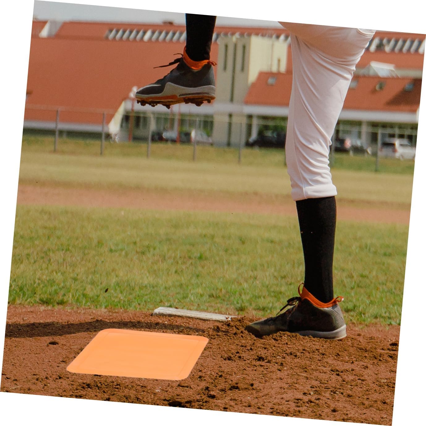 YARNOW 1set Rubber Baseball and Softball Training Bases Home Plate for Kickball Easy to Use for Youth Leagues Schools and Parks
