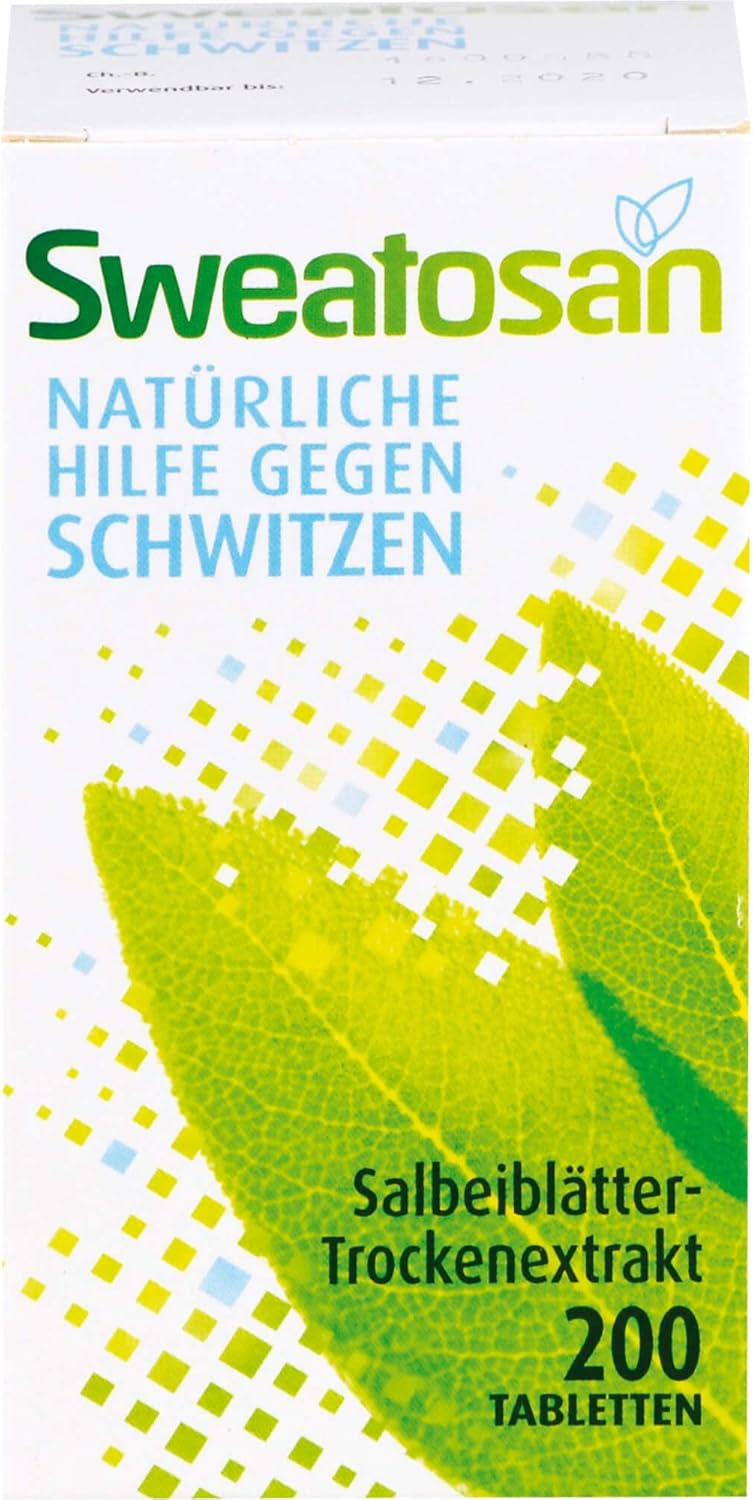 Sweatosan I 200 St. I Natürliche Hilfe gegen Schwitzen I Pflanzliches Arzneimittel mit