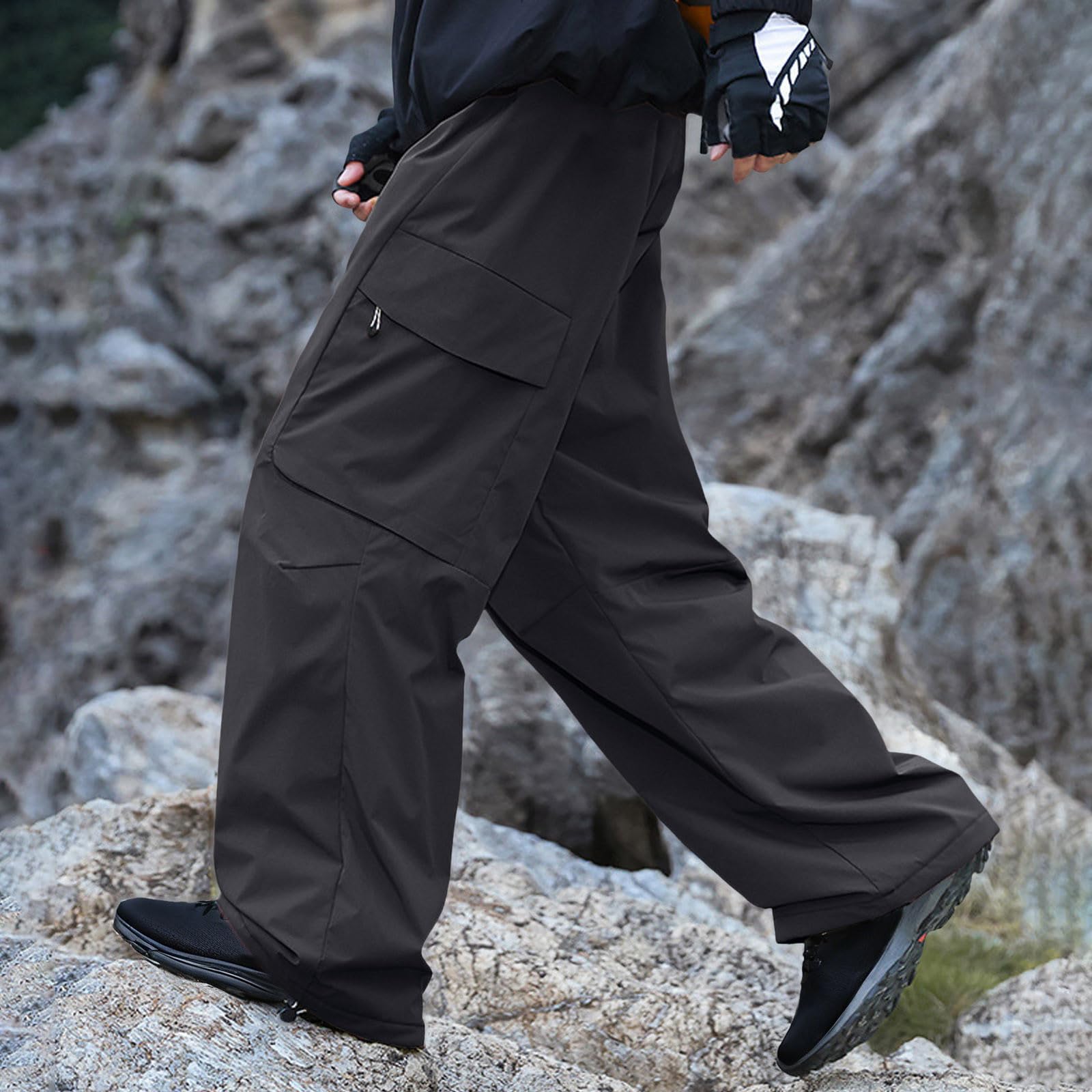 Pantalon Randonnée Homme Pantalons De Salopette Moto Escalade Chantier Chasse Résistant Musculation Marche Baggy Travail Été Tactique