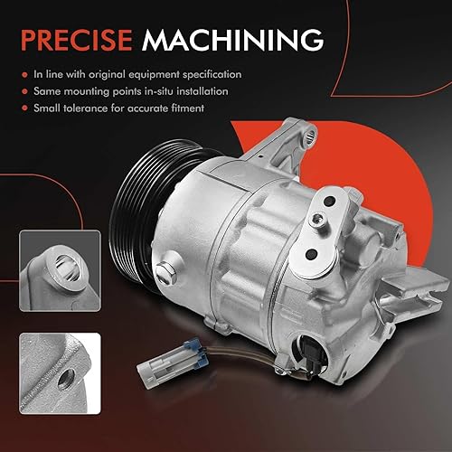 Miniatura 5 de A-Premium Compresor de A/C con embrague compatible con Saab 9-4X 2011, Cadillac SRX, Buick LaCrosse 2010-2011, Allure 2010, 3.0L 3.6L