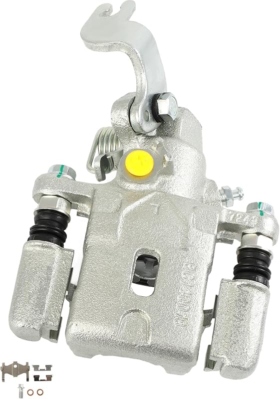 Pinça de freio a disco traseira esquerda cciyu com suporte para Hyundai Elantra, Tiburon e Kia Spectra – 1 unidade