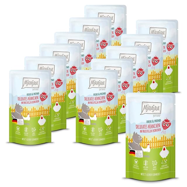 MjAMjAM - Comida húmeda Premium para Gatos - Quetschie