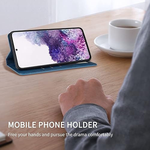 Miniatura 10 de ZZXX Funda tipo cartera para Samsung Galaxy S20 FE con bloqueo RFID, ranura para tarjetas, función atril, magnética, de piel suave, para Samsung