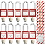 Lockout Tagout Locks, Safety Padlocks, Loto Keyed Differently Lock Out Tag Out Device Plastic with Lockout TagOut Tags