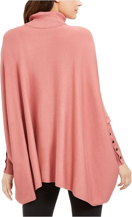 سترة المعطف كاجوال من Alfani Womens Turtleneck