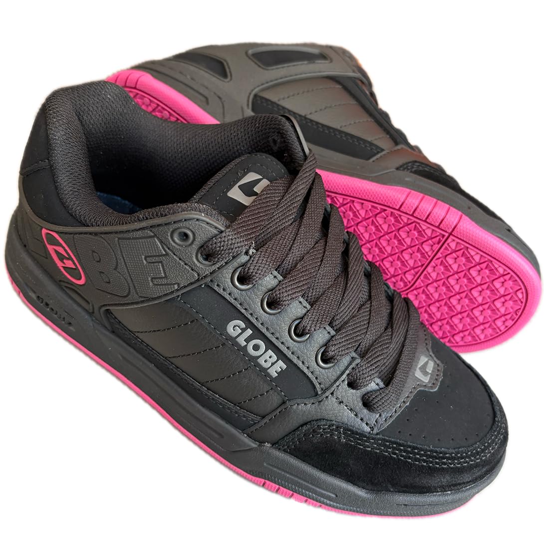 Globe Tilt Mujer Zapatos Deportivos Niñas Adultos Marca Tilt Original Brand - Black Black Pink