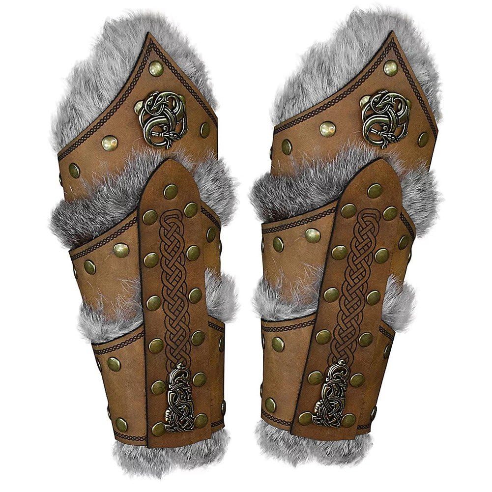 Gantelet cuir PU protège-bras cosplay réglable pour déguisement