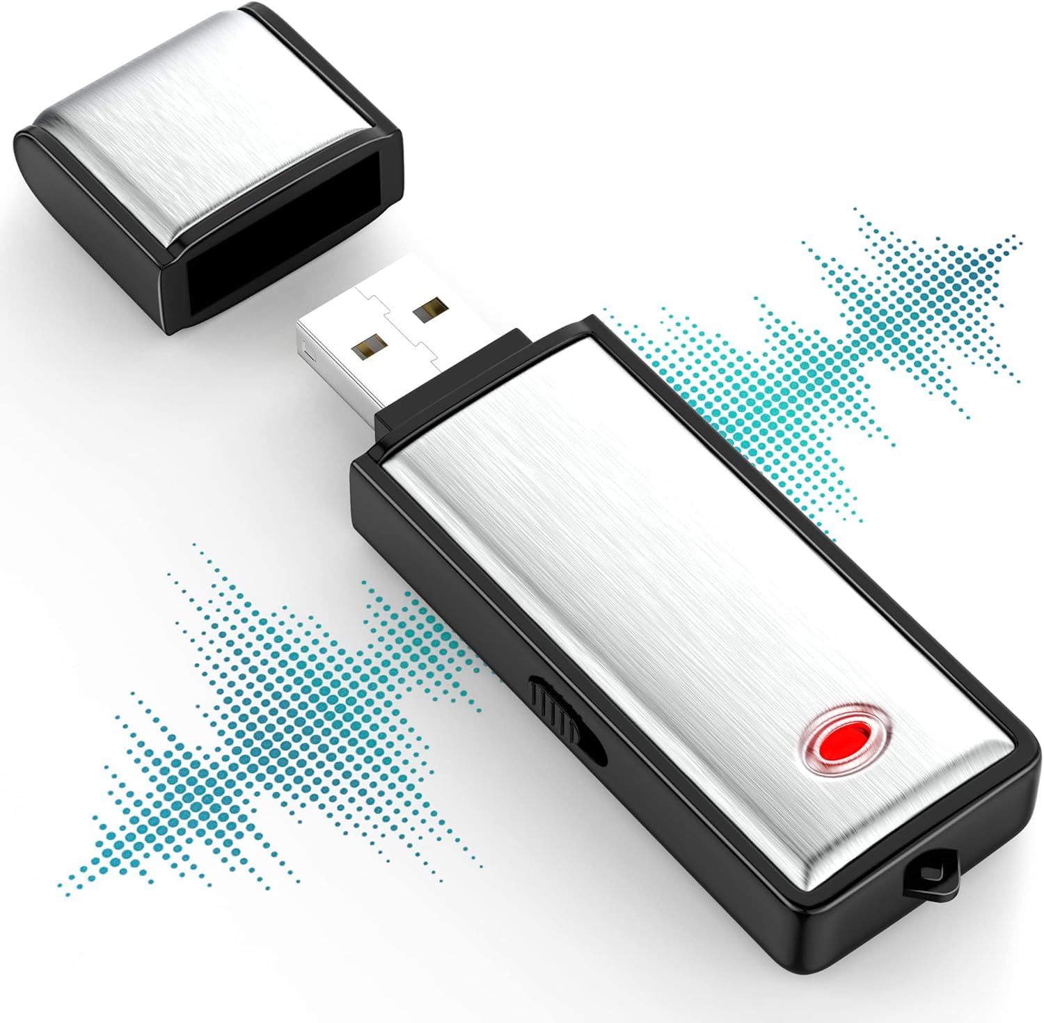 360 High Definition HD USB Voice Recorder, Clear Audio Recording Pen Drive 8 GB Memory inbuilt for Home,Office,Meetings (USB 8 GB Voice Recorder)-picture-20