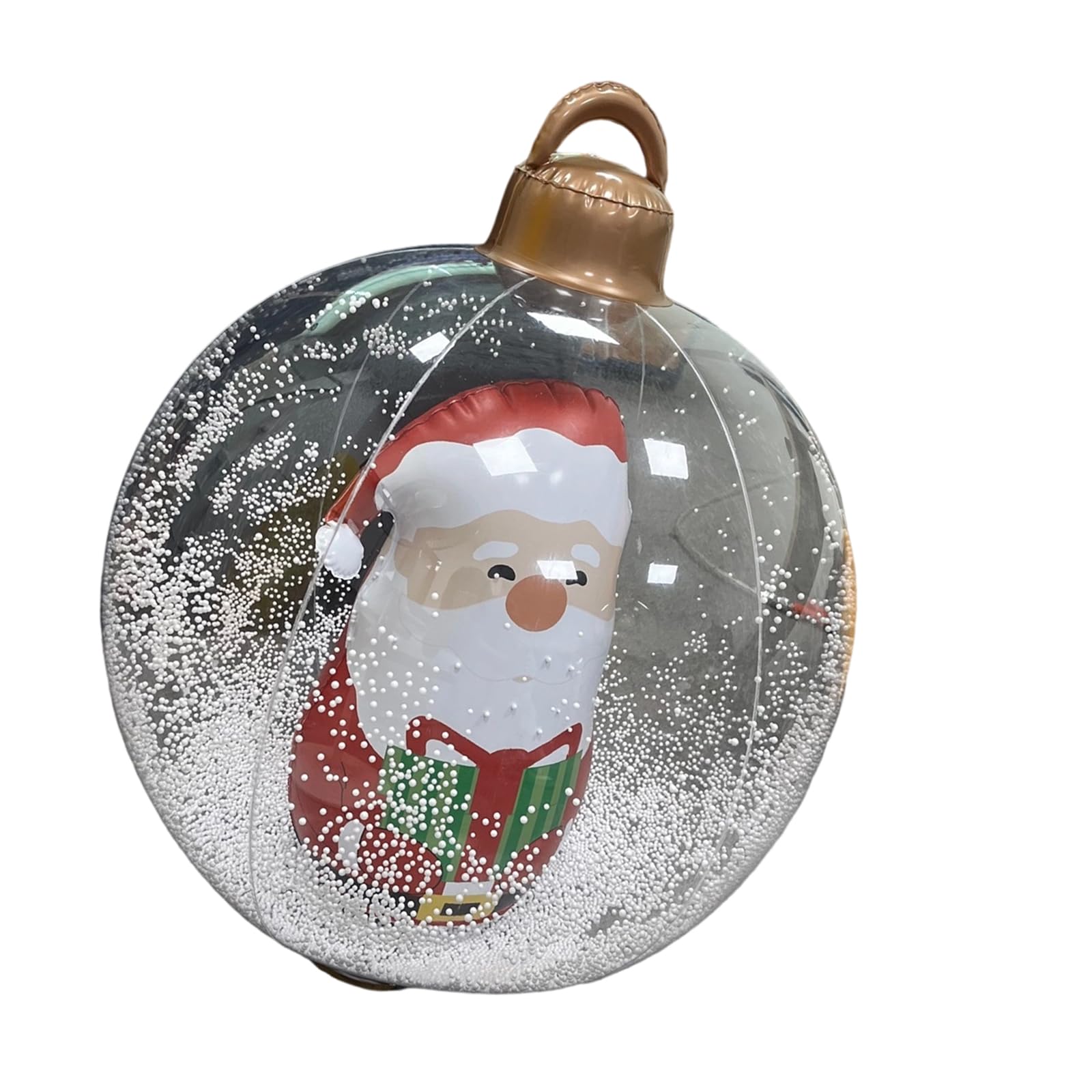 Bonhomme de neige gonflable à intensité variable et boule Noël LED