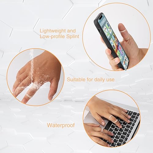 Miniatura 3 de Férulas ovaladas para dedos, 5 férula ovalada para el dedo gatillo para el gatillomazoartritisenderezamiento, soporte de dedo gatillo para pulgar