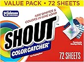 Shout Color Catchers for Laundry, Allow Mixed Washes, Prevents Color Runs and Maintains Original Clothing, 72 Count