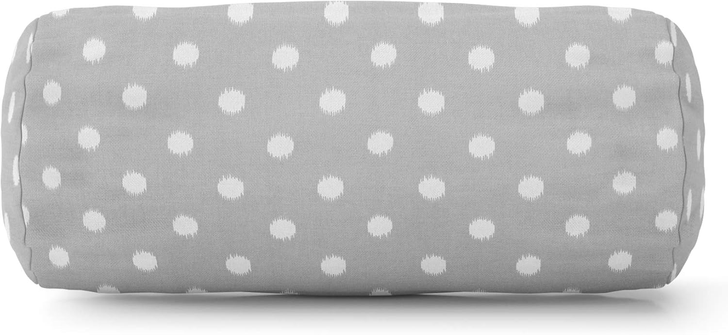 Majestic Home Goods Gray Ikat Dot Indoor / Outdoor Round