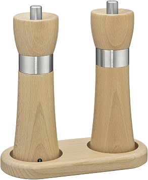 Zassenhaus 036015 Mill Coaster for Spice Mills Made of Wood and Natural Beech, Diameter 6 cm