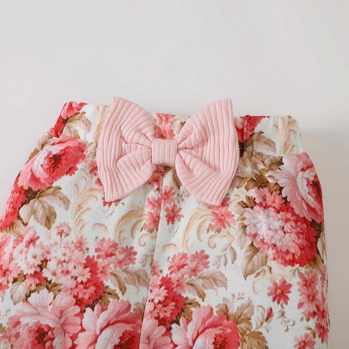 Newborn Baby Girl Clothes Daddy's Princess Ruffle Long Sleeve Tops Floral Pants Infant Fall Winter Outfits Gifts Set - Image 5