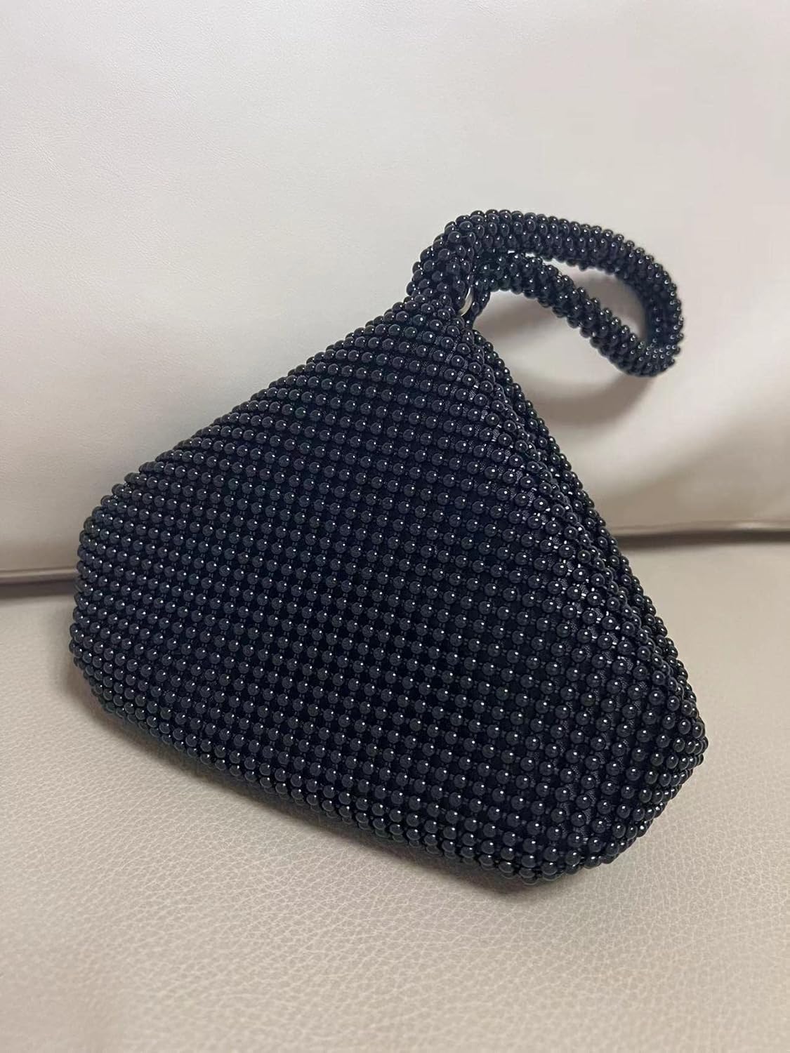 Vgift Upgraded Medium Rhinestone Wrist Purse, Women Bling Evening Bag Sparkly Clutch for Prom Night Out Cocktail - Image 3