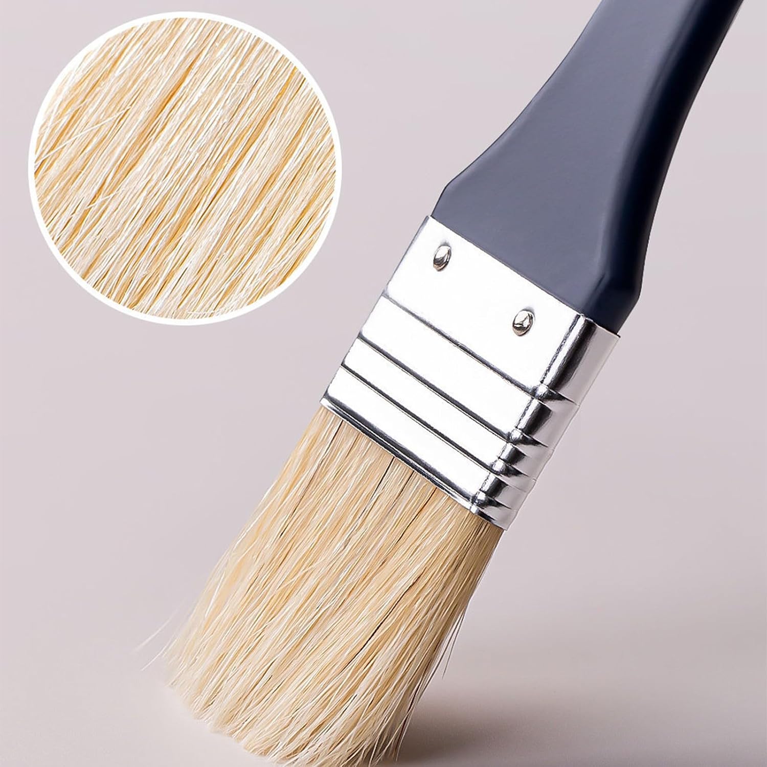 Artist Brush Fan Paint Brush Long Handle Paint Pigs Bristle Hair Acrylic Painting Brushes for Watercolor Oil Painting Nylon Bristle Hair