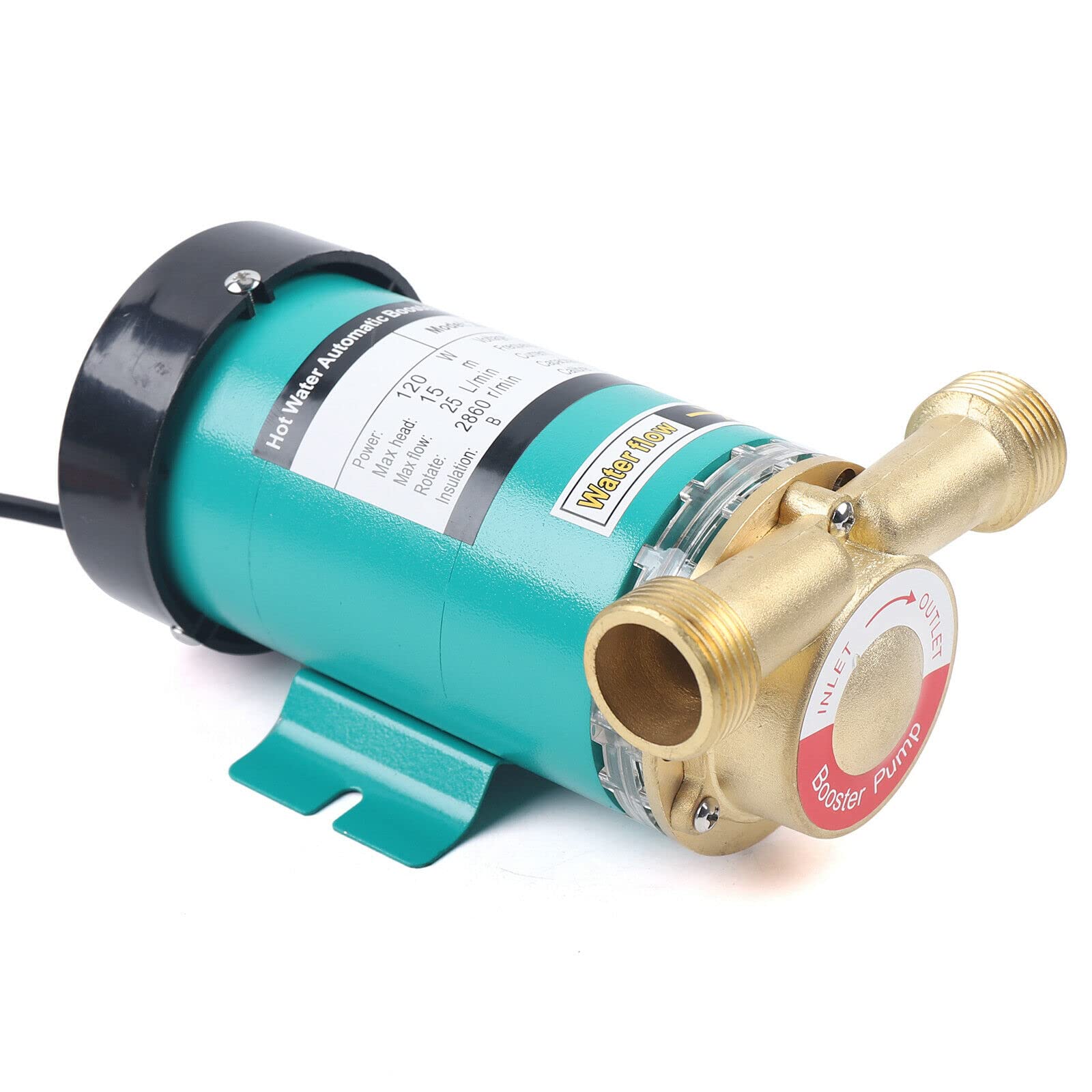 Automatisch Druckerhöhungspumpe Boosterpumpe Booster Pumpe 120w 25L/min Umwälzpumpe für Dusche Garten Wasserdruck Erhöhen Garten