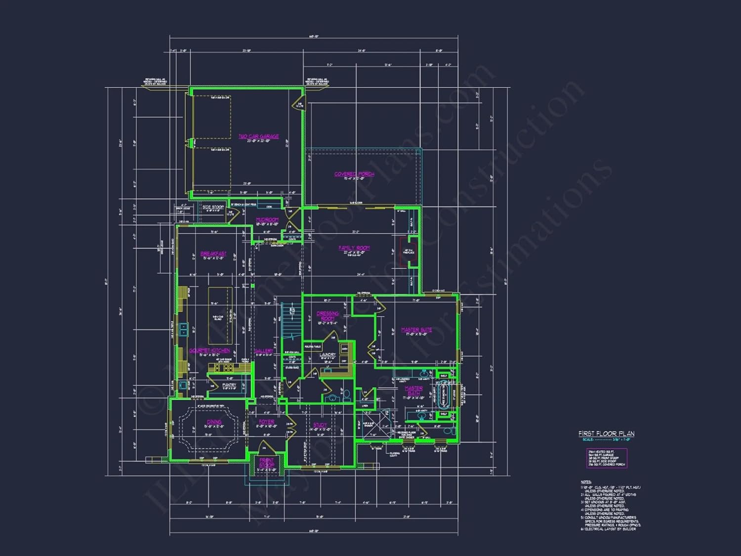 17-1767 HOUSE PLAN - Transitional Home Plan - 5-Bed, 5.5-Bath, 4,275 SF