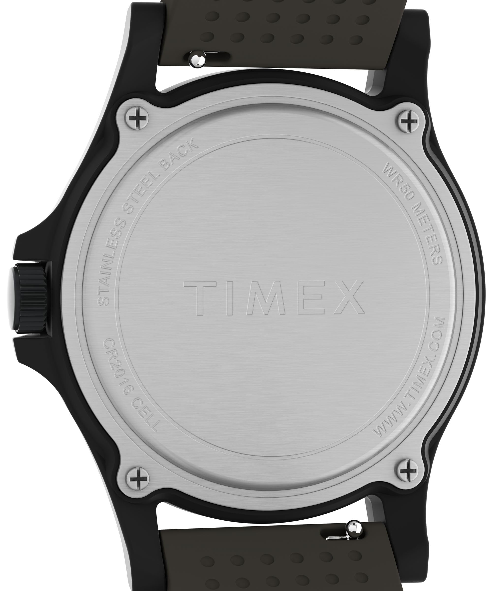 Timex TW4B08100 Expedition Acadia Montre pour Homme avec Bracelet en Cuir et Nylon Noir