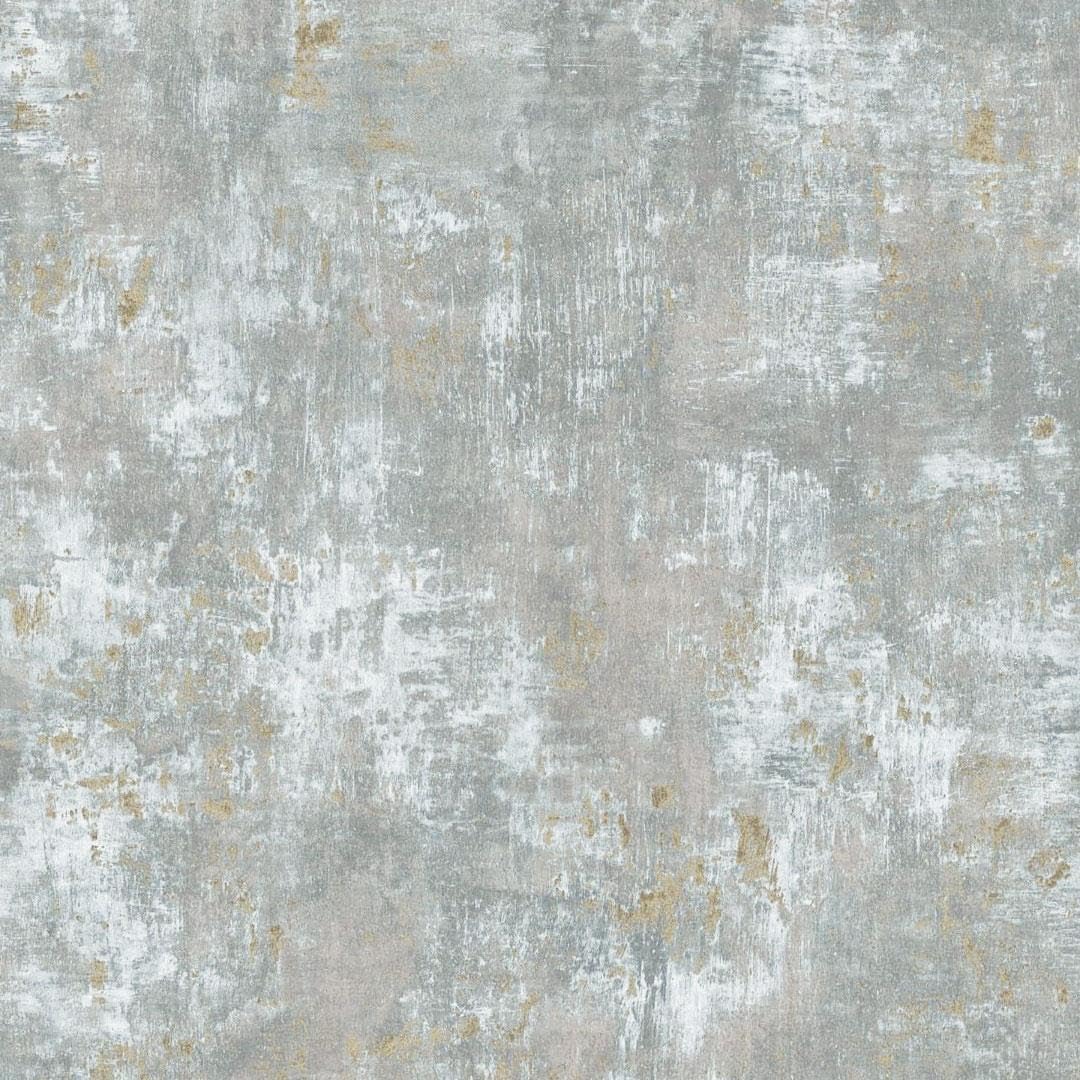 World of Wallpaper Soho Concrete Texture Heavyweight Vinyl Wallpaper for Industrail Modern Look Feature Walls Bedrooms Living Rooms Kitchen Wallcovering Sage Green/Gold (WOW169)