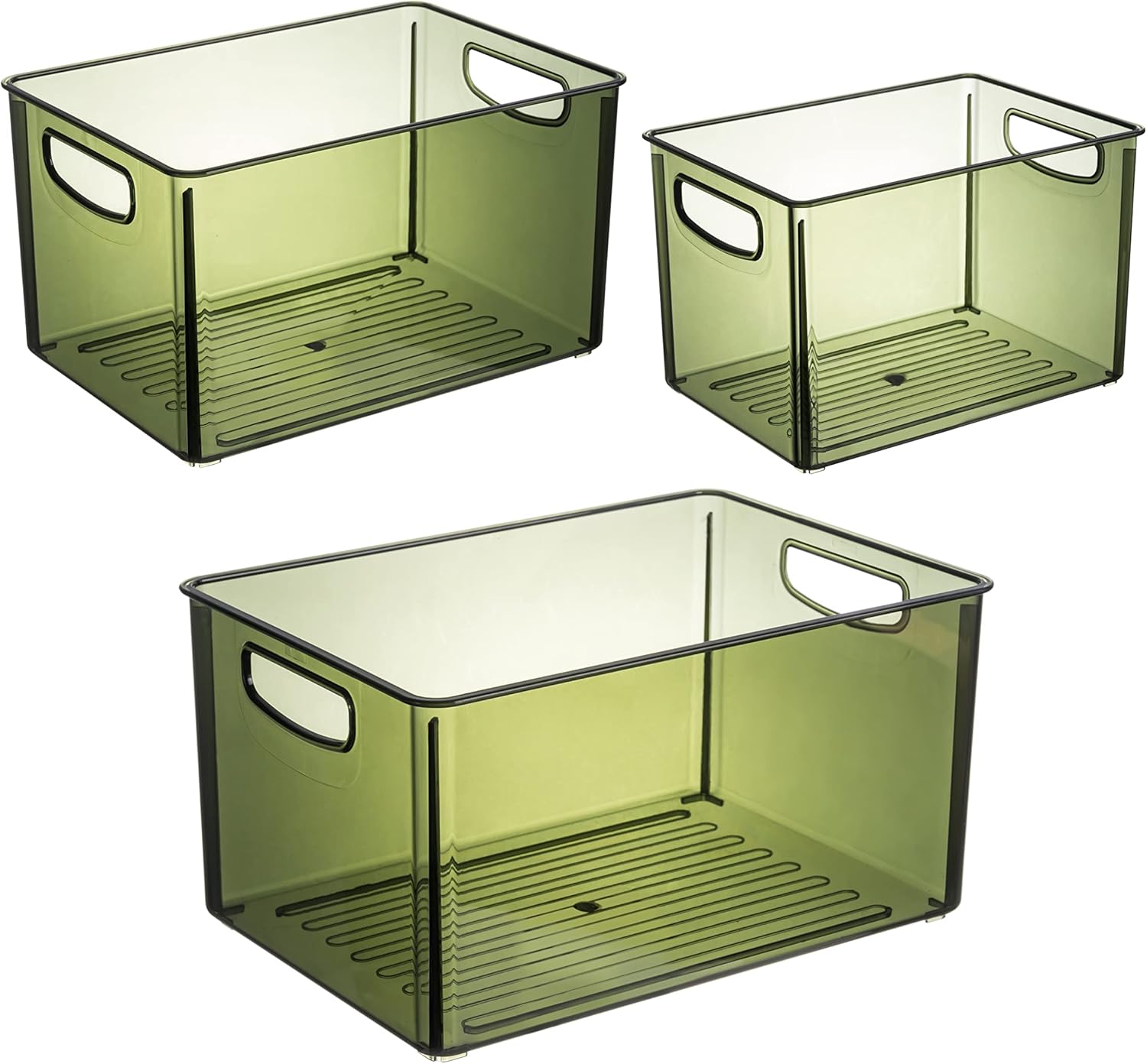 Elysolpluv Acrylic Storage Box 3 Pieces (Large, Medium And
