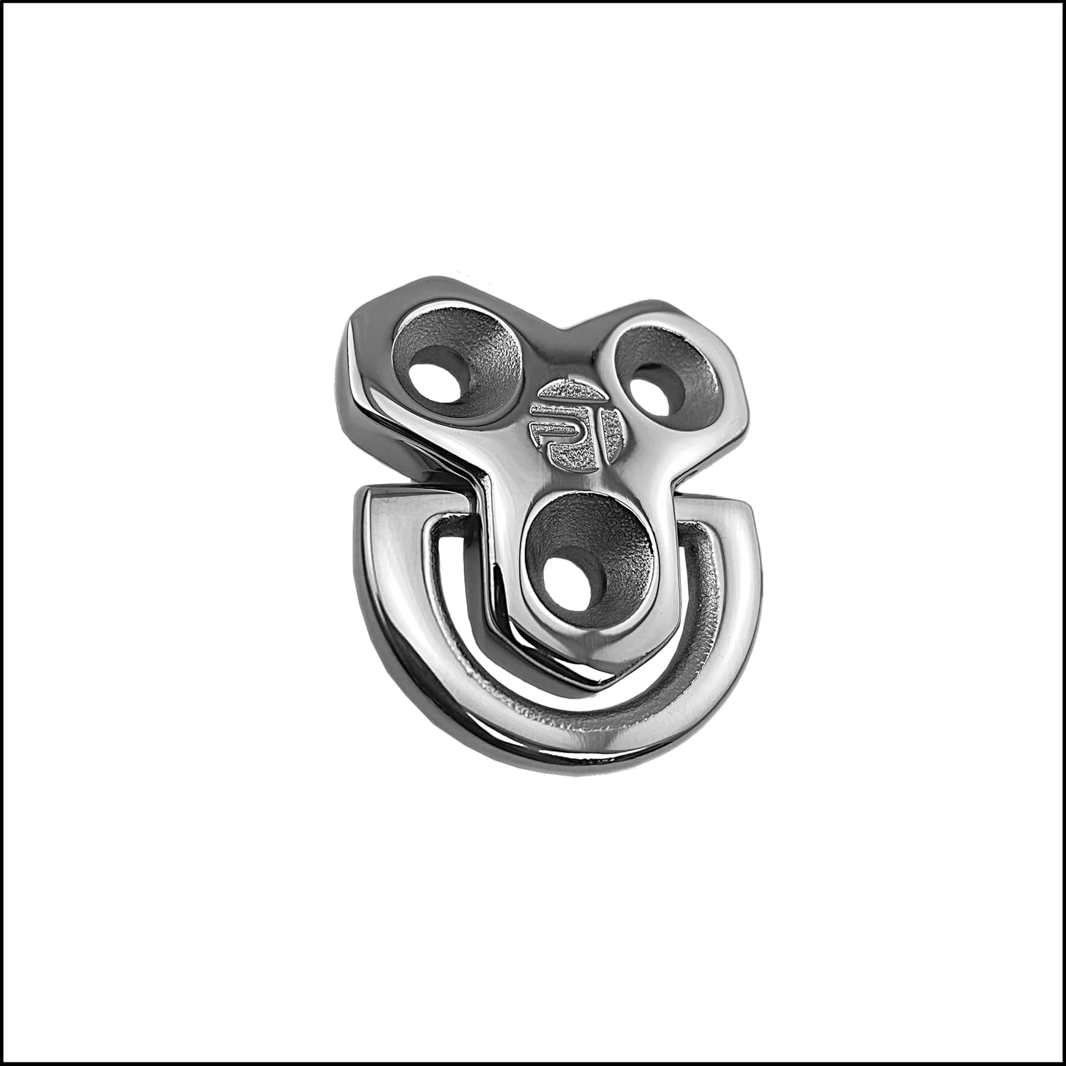 PT Folding Pad Eye D Ring Tie Down - 316 Stainless Steel Marine Grade - 1/4" (6mm) - Marine & Sailing Hardware