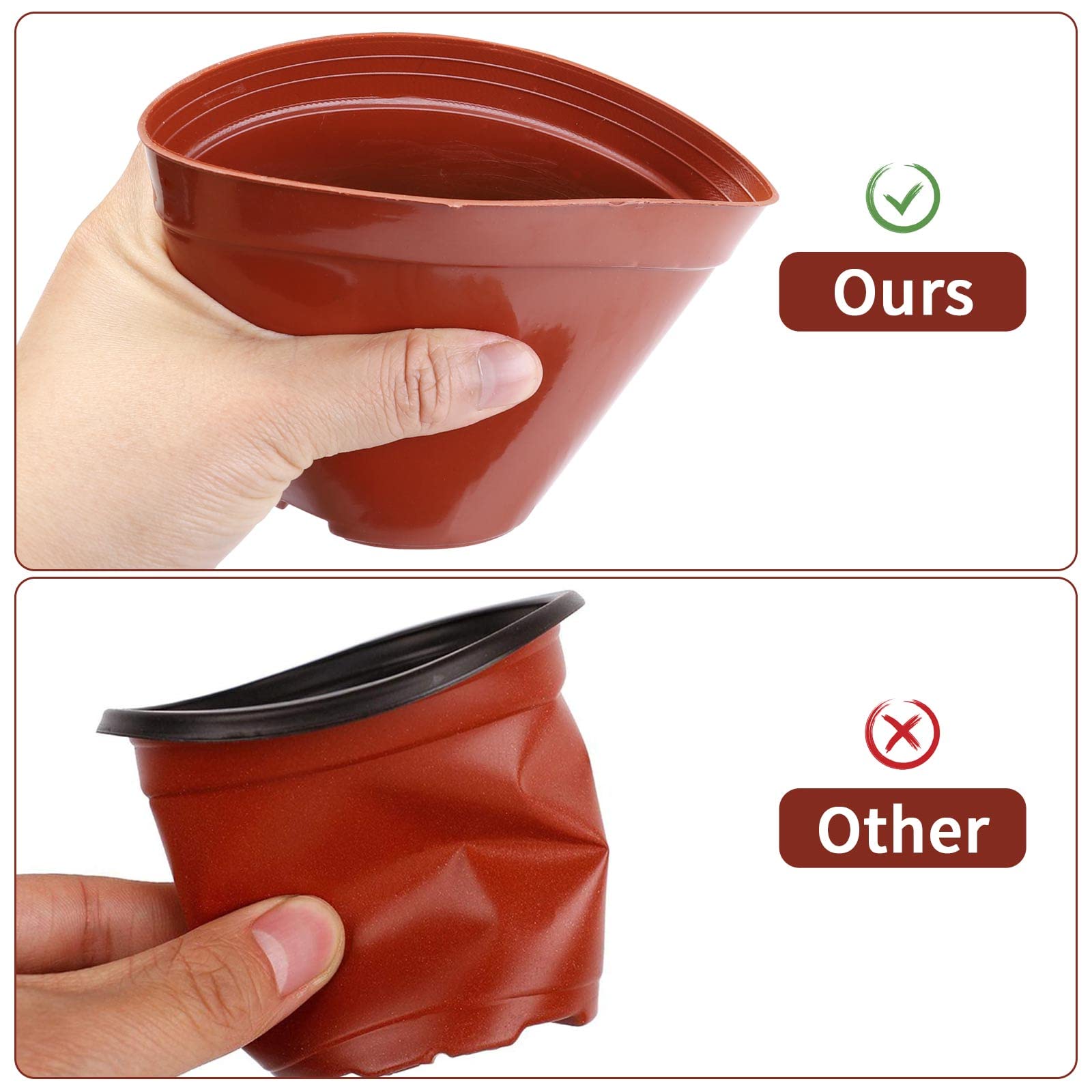 idea-station IBI vaso per piante in plastica [3 x 14 cm] - grigio