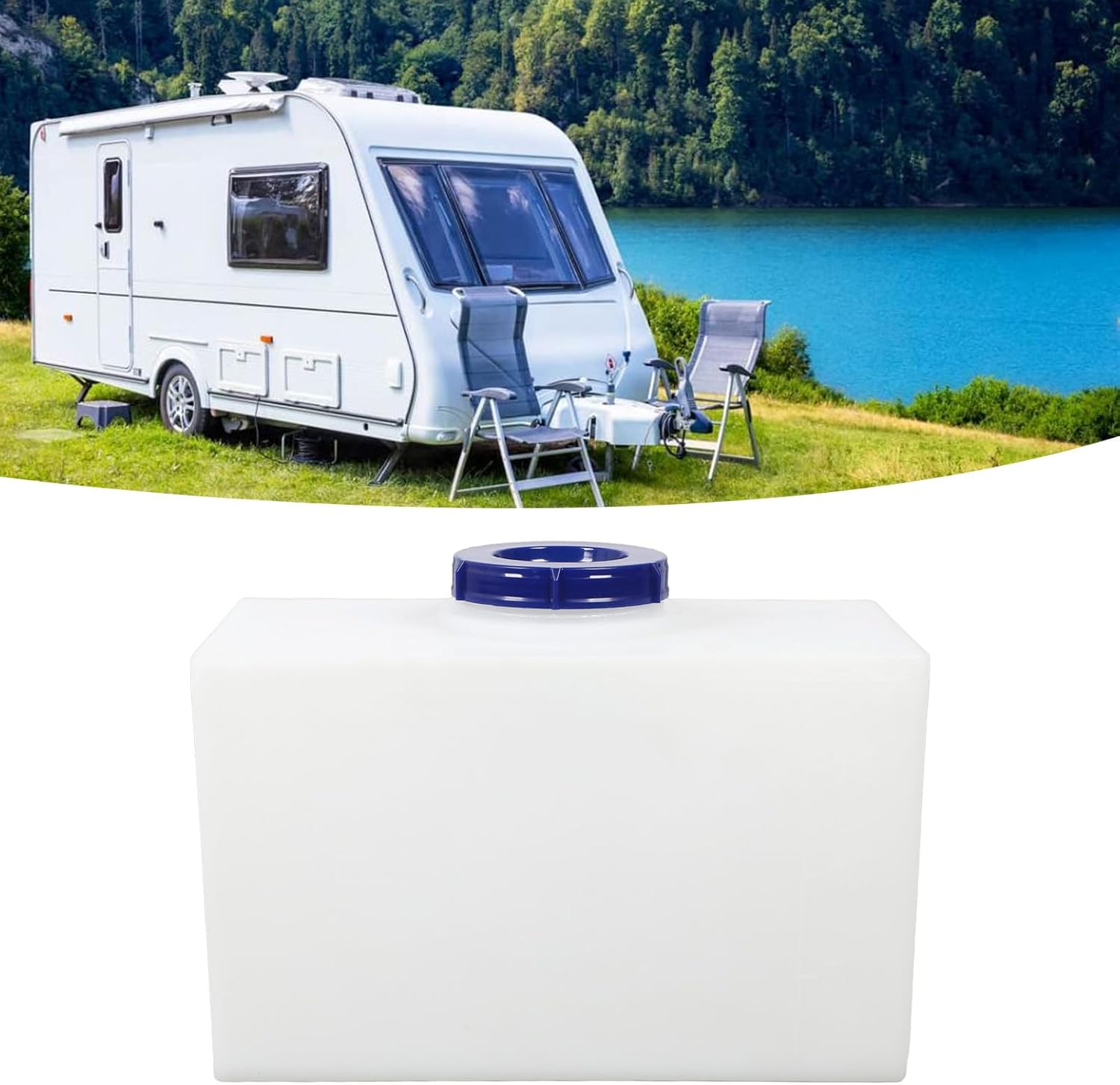 RV Holding 5 Gallon Large Capacity Sealed Design Compatible with Trailers Campers Boats and Yachts