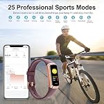 Fitness Tracker avec 24/7 Cœur, Blood Oxygen Blood Pressure Sleep Monitor, Activity Trackers IP68 Imperméable,Pedomètre Step Calorie Counter Health Smart Watch pour les femmes hommes