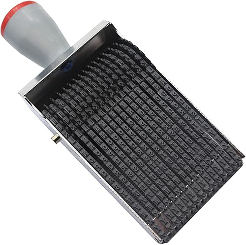 Miniatura 10 de Sello de fecha, sello de rodillo personalizado con símbolo del alfabeto inglés, sello de rueda rodante, multifunción, sello de numeración de