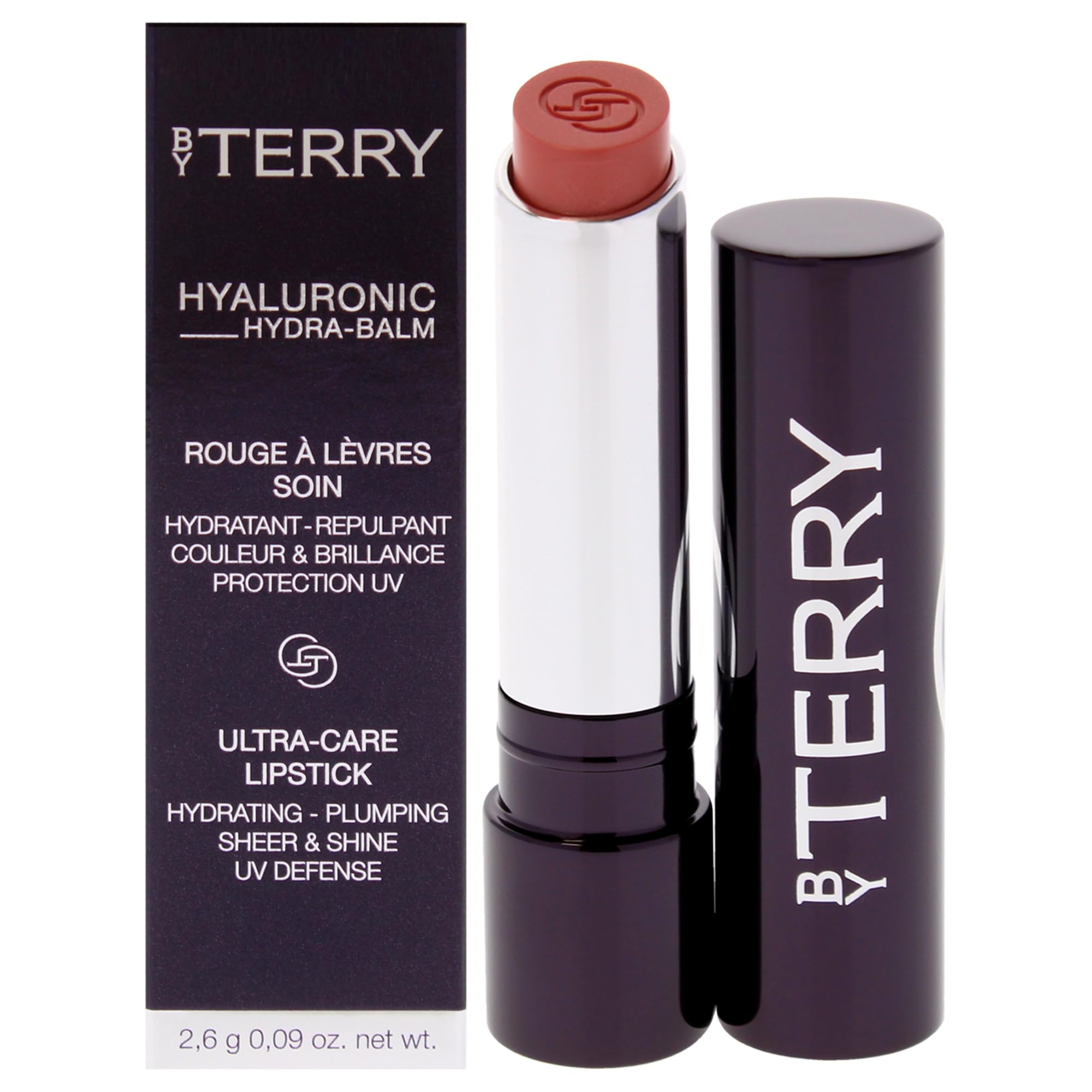By Terry Hyaluronic Hydra-Balm | Hydrating Lipstick | For Soft, Plump Lips | UV Defense | Vegan | #2 Nudissimo