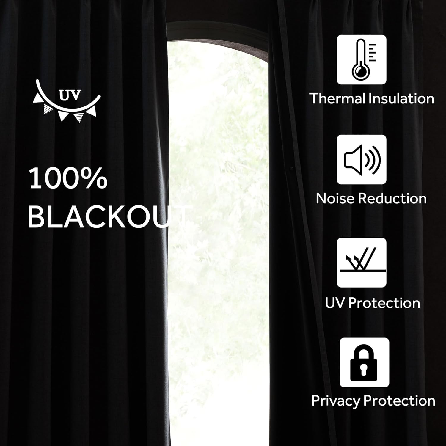 NICETOWN Natural Linen Curtains 100% Blackout for Sliding Glass Door 2 Panels W66 x L96, Pinch Pleated Linen Blend Window Treatments Sound Reducing Room Divider for Bedroom/Living Room