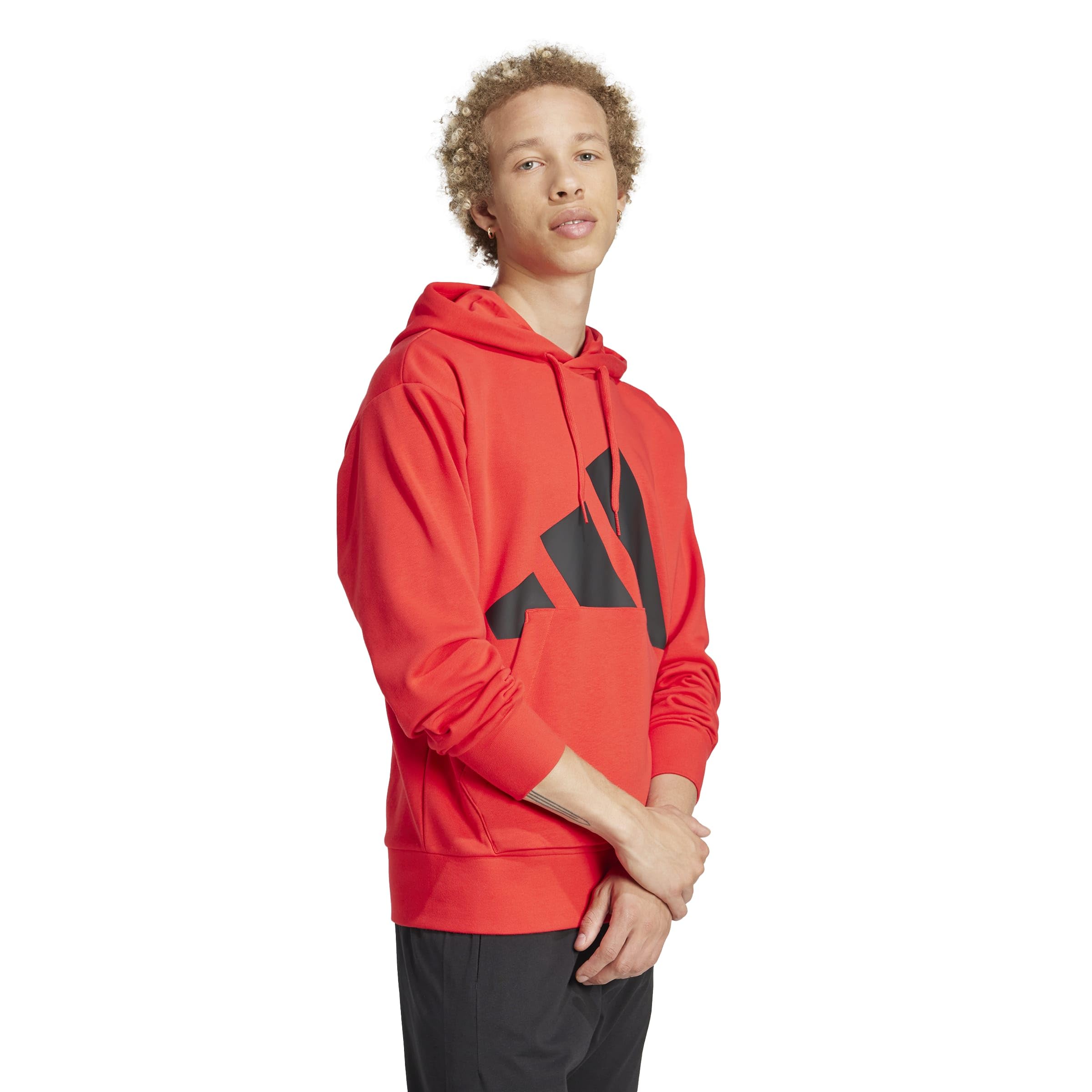 adidas Herren Essentials Big Logo French Terry Hoodie Sweatshirt – Bild 6