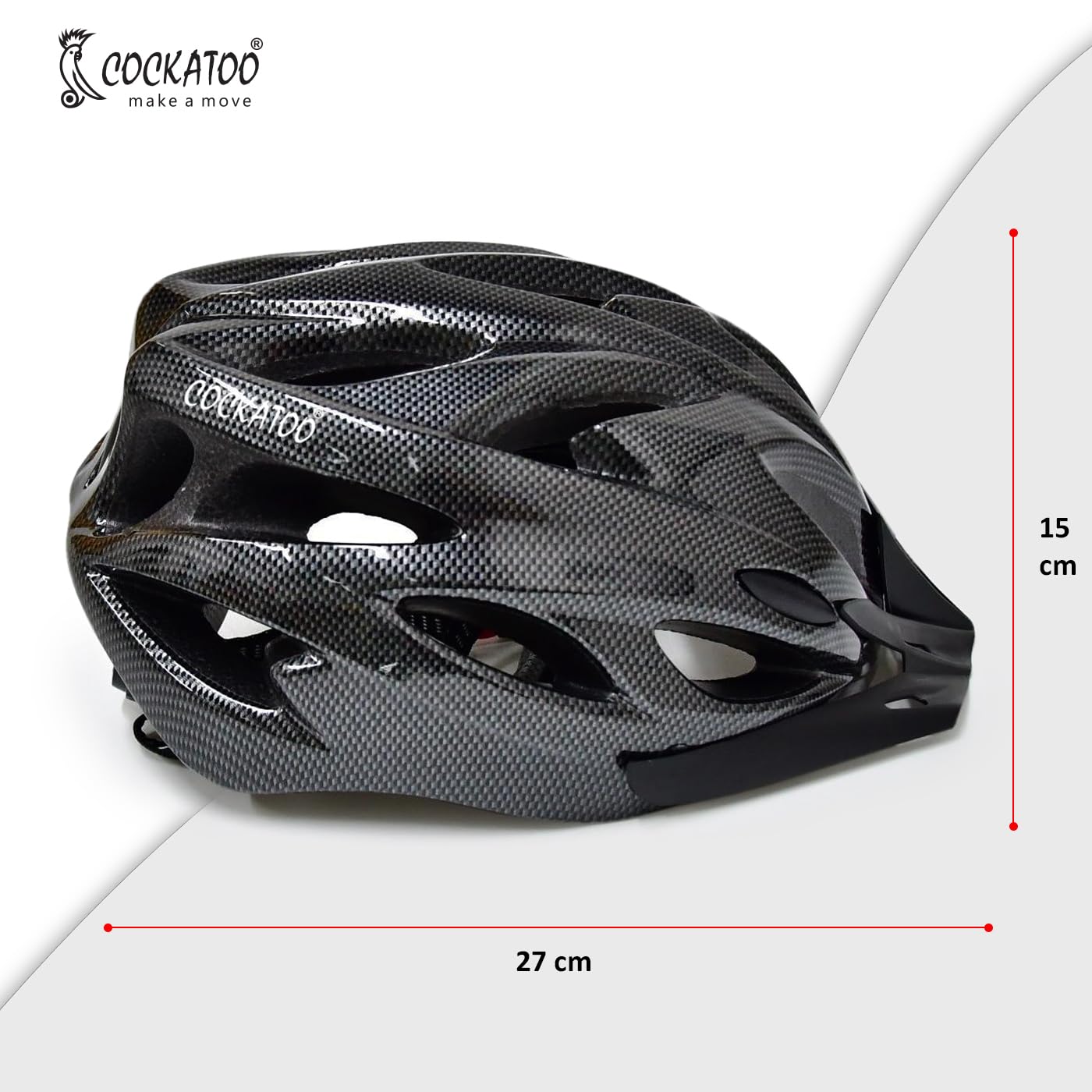 Cockatoo CCH-01 Series Cycling Helmet for Men & Women, Adjustable Cycling Helmet with Visor, Light Weight Cycling Helmet for Ultimate Protection 1