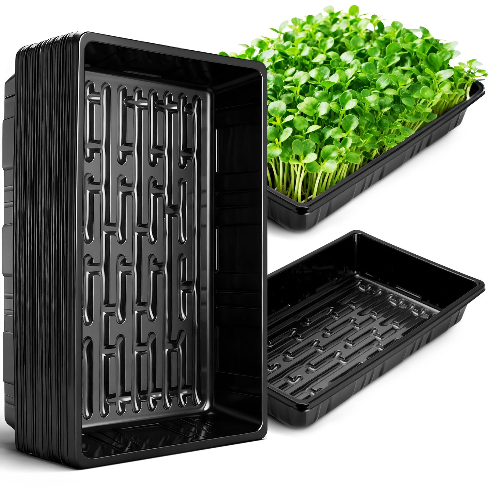 Sckee 20 Pack Plant Growing Trays