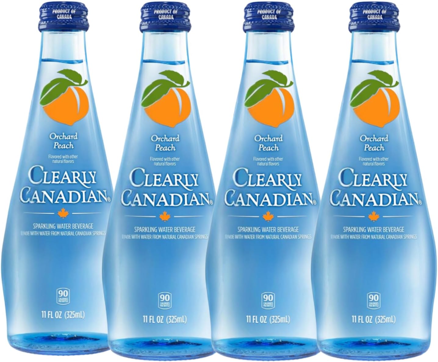 Clearly Canadian Sparkling Flavored Water (Orchard Peach, 4 Pack)