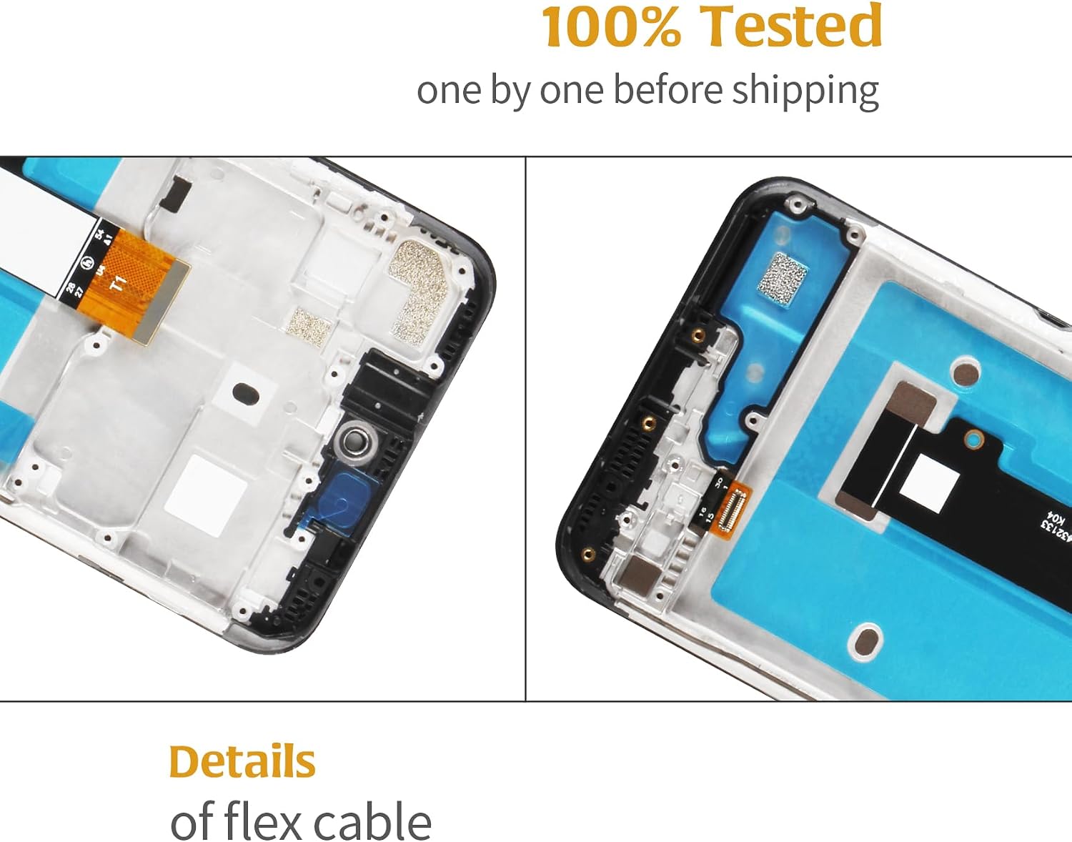 Original for Motorola Moto G Play 5G 2023 6.5" OEM with Frame LCD Screen Replacement XT2271-1 XT2271-3 XT2271-5 LCD Display Touch Digitizer Screen Assembly with Repair Tools