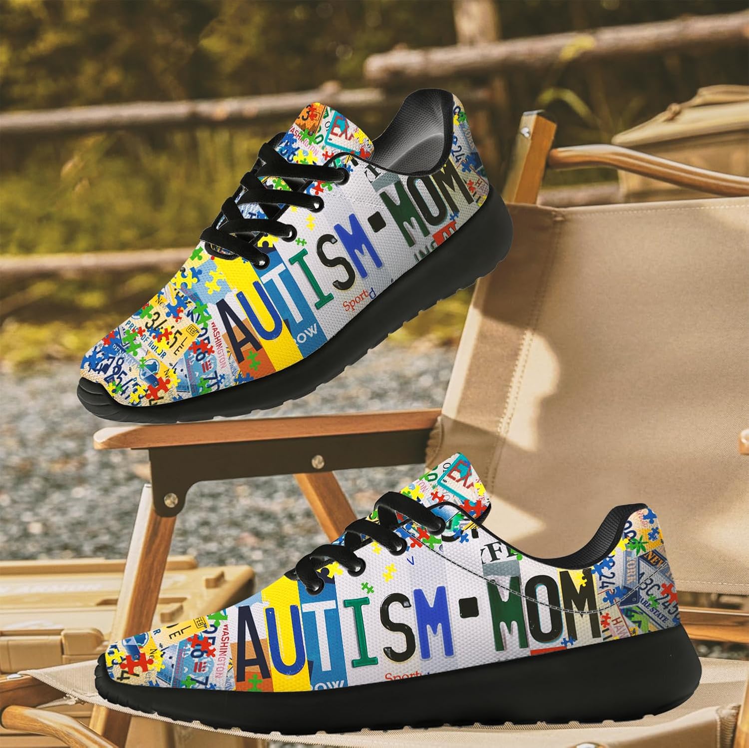 Generic Autism Awareness Shoes for Women Men Fashion Sneakers Running Shoes Gifts for Girls Boys