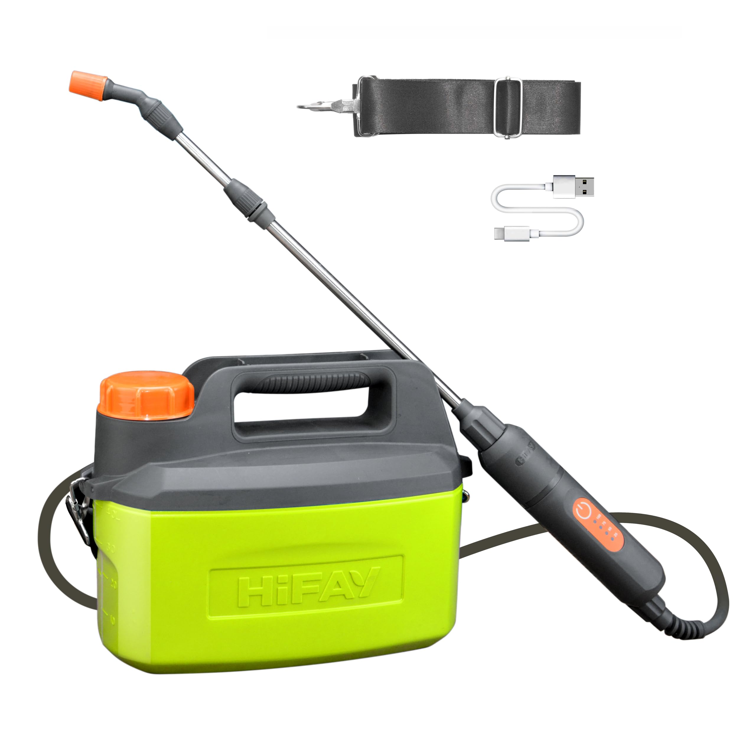 Photo 1 of **NON-FUNCTIONAL**
HIFAY ES4-PRO Electric Sprayer 1 Gallon Built-in 4000mAh,Rechargeable Battery Powered Sprayer with Telescopic Wand,Plant Mister,Kitchen Cleaning,Indoor Watering Can for Plants (Green)