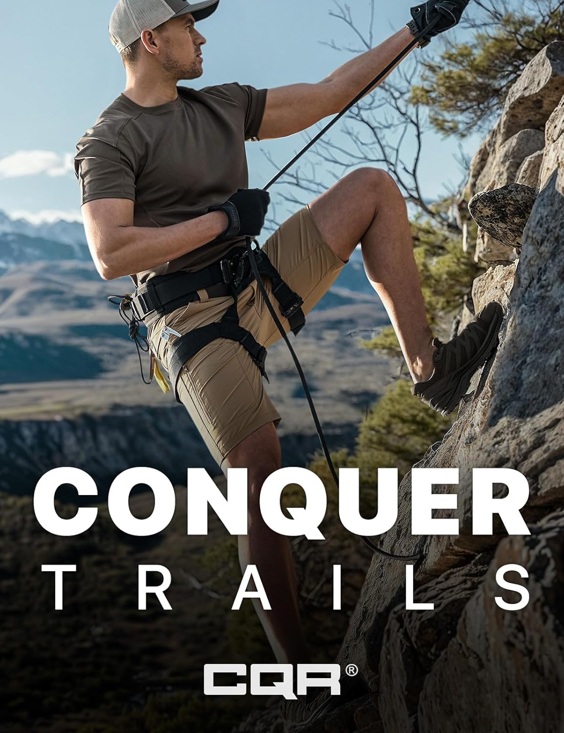 CQR Men's Quick Dry Stretch Hiking Cargo Shorts, Lightweight Water Resistant Tactical Casual, Golf & Outdoor with Pockets - Image 5