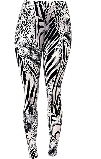 Eevee Women's Ultra Soft Patterned Leggings - One Size Leopard Zebra