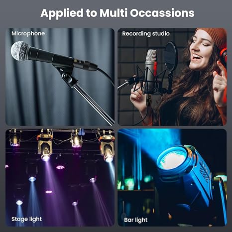 3 Pin XLR Female to 6.35mm(1/4) TS Mono Jack Lead Unbalanced Guitar Cable | XLR to 6.35mm 1/4 inch Cable, Microphone Audio Cable Adapter for Speaker Mic Guitar Mixer AMP (1 Meter)