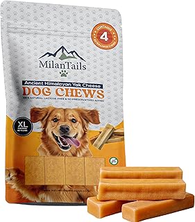 Premium Gold Yak Cheese Himalayan Dog Chews, Dog Treats for Dogs, All Natural, High Protein, for Aggressive Chewers (Extra Large - 1 LB (Pack of 4), Original Extra Large 4 Pack)