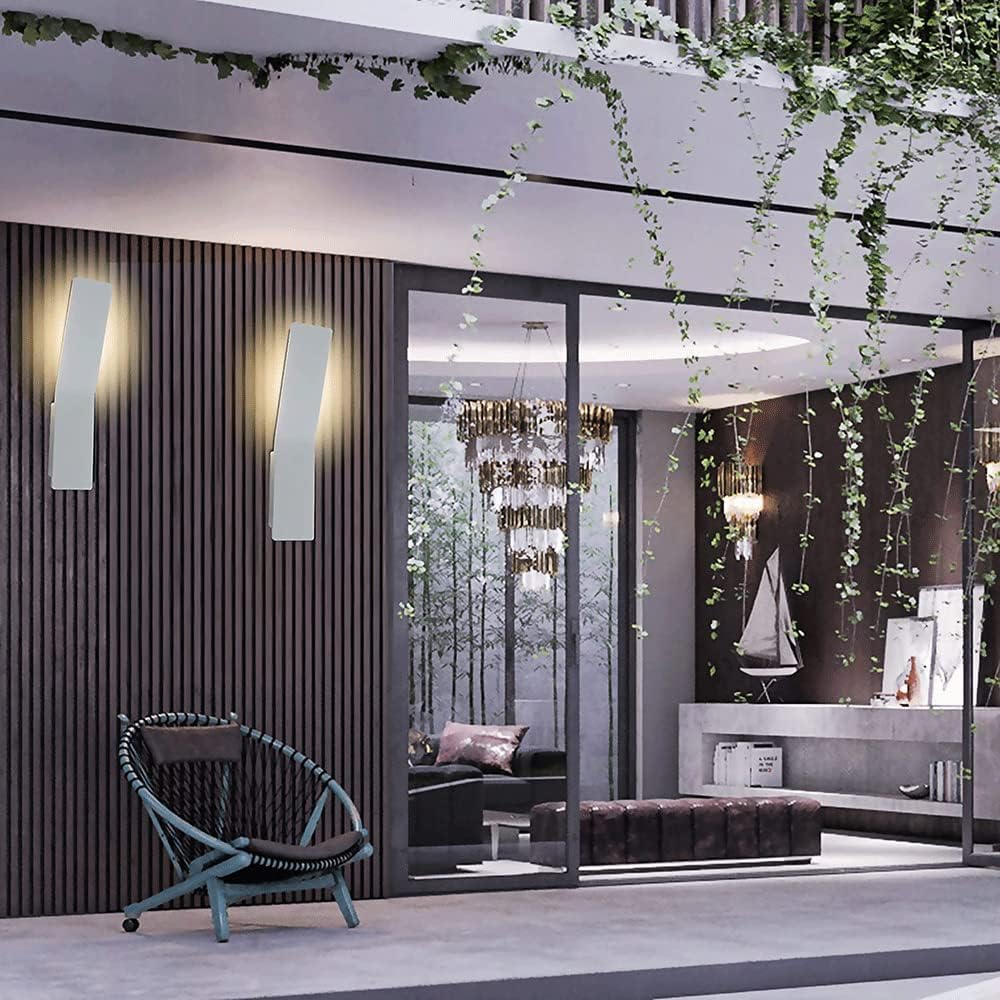 Applique D'Intérieur À Led 7W, Veilleuses En Fer Plat, Lampes De Chevet De Chambre Minimalistes Modernes, Luminaires Muraux À Lumière Neutre 4000K Pour Chambre D'Enfant, Couloirs