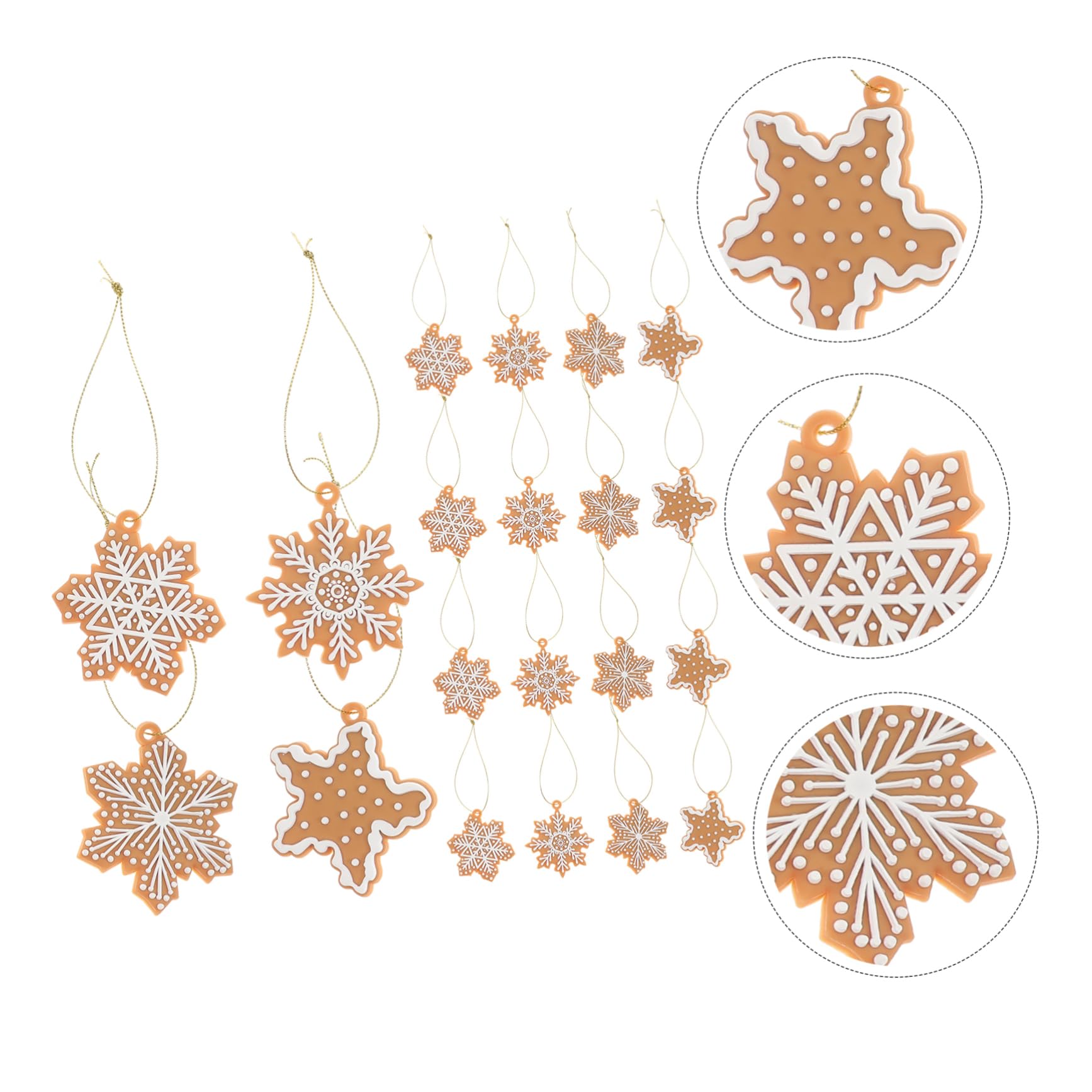 TOPBATHY 100 Pièces Pendentif Flocon de Neige décoration de noël à la Maison décor Suspendu de noël Decoration pour Sapin de Noel Christmas Tree Decorations de Bonbons Le PVC